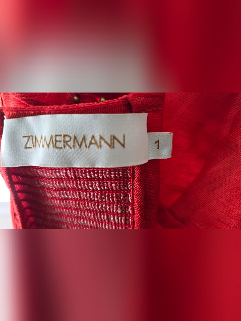 Zimmermann Red Corset Mini Dress | NWOT | Pristine | US 4 - Picture 9 of 9